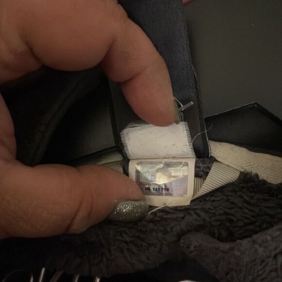 Size Large womens north face grey osito oso fuzzy sherpa fleece jacket full zip - Picture 3 of 5